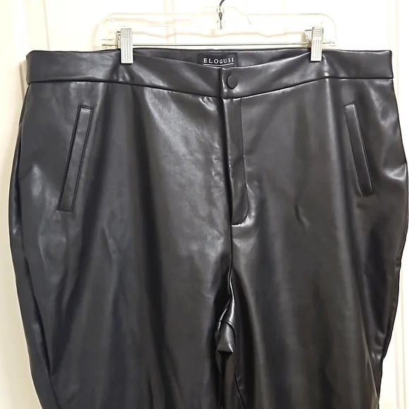 NWT Eloquii Faux Leather Pants - Picture 3 of 7